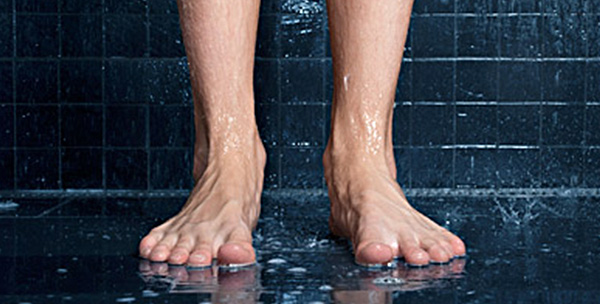 Avoid going barefoot in public areas such as dressing rooms and public showers.